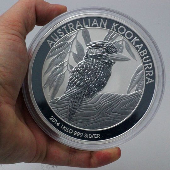 1kg Kookaburra Silbermünze 2014