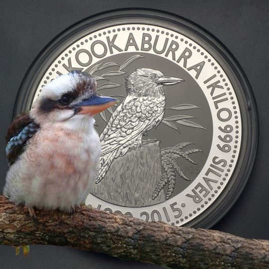 Australian Kookaburra 1kg Silbermünze