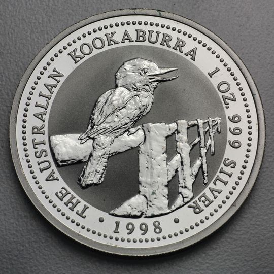 Kookaburra Silbermünze 1998