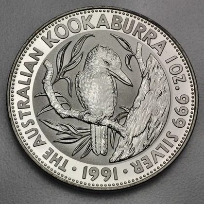 Kookaburra Silbermünze 1991