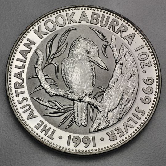 Kookaburra Silbermünze 1991