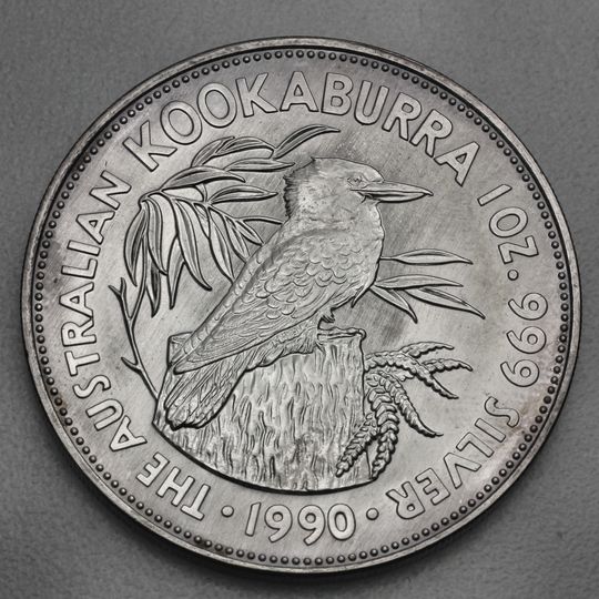 Kookaburra Silbermünze 1990